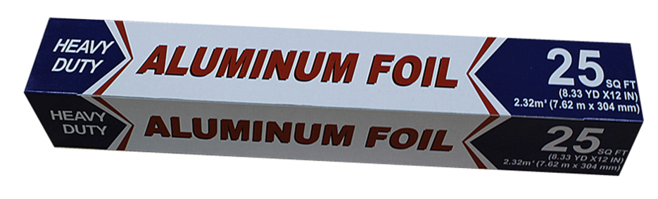 Papel Aluminio en Rollo de 30 cm x 7.62 mts. Caja de 24 Unidades