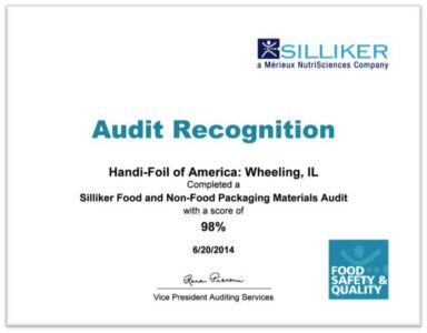 Silliker-Audit-Certificate